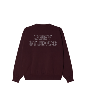 OBEY STUDIOS FADED CREWNECK