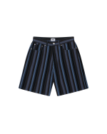BAJA STRIPE BAGGY DENIM SHORT