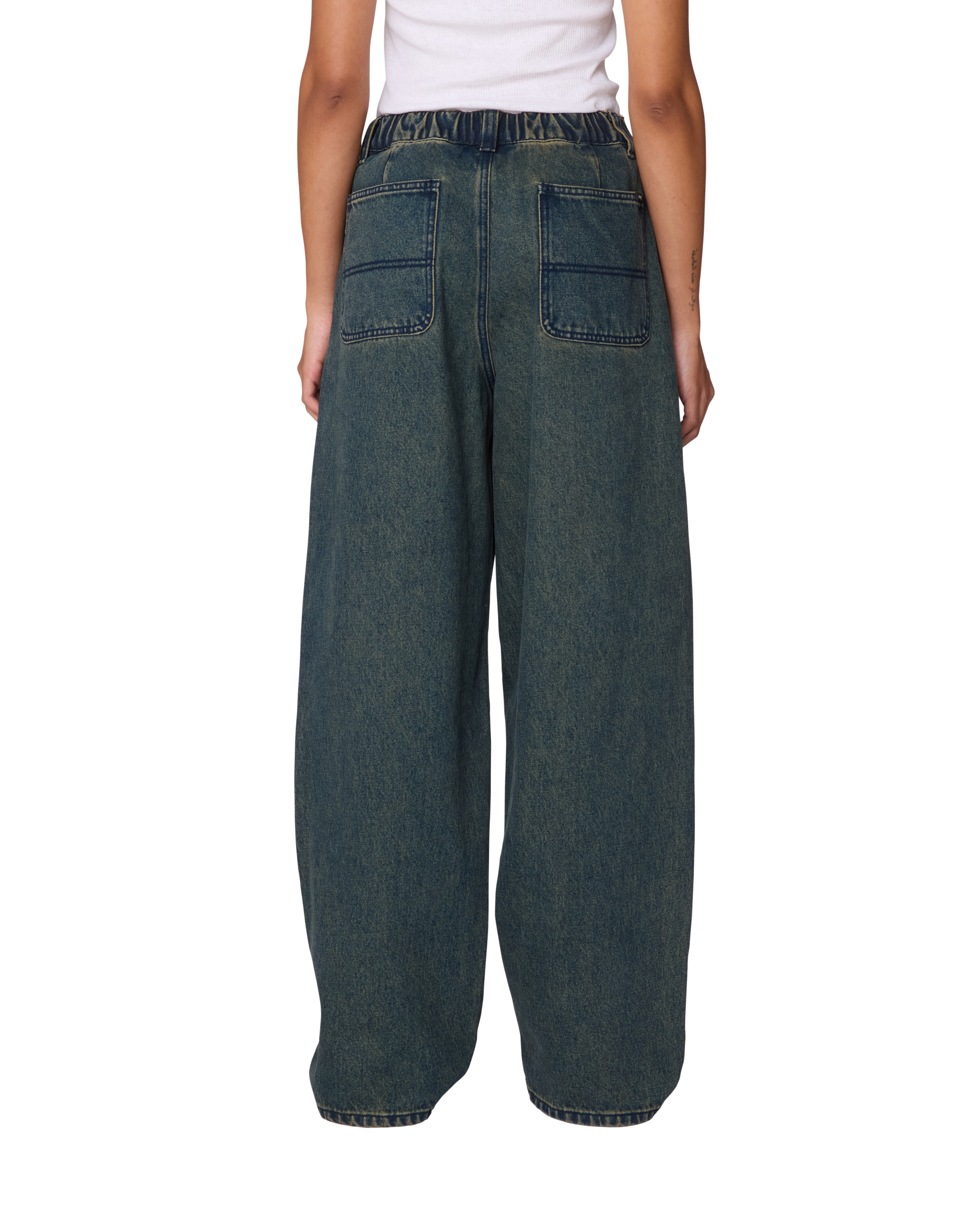 LEAH III BAGGY DBL KNEE DENIM - Image 3