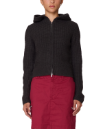 GLENDA HOOD ZIP SWEATER